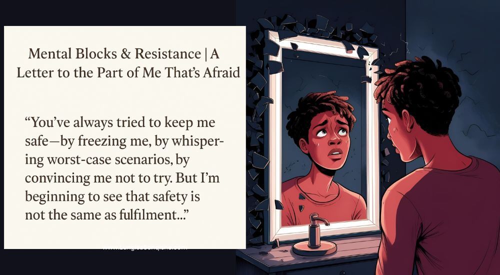 A letter to the part of me thats afraid